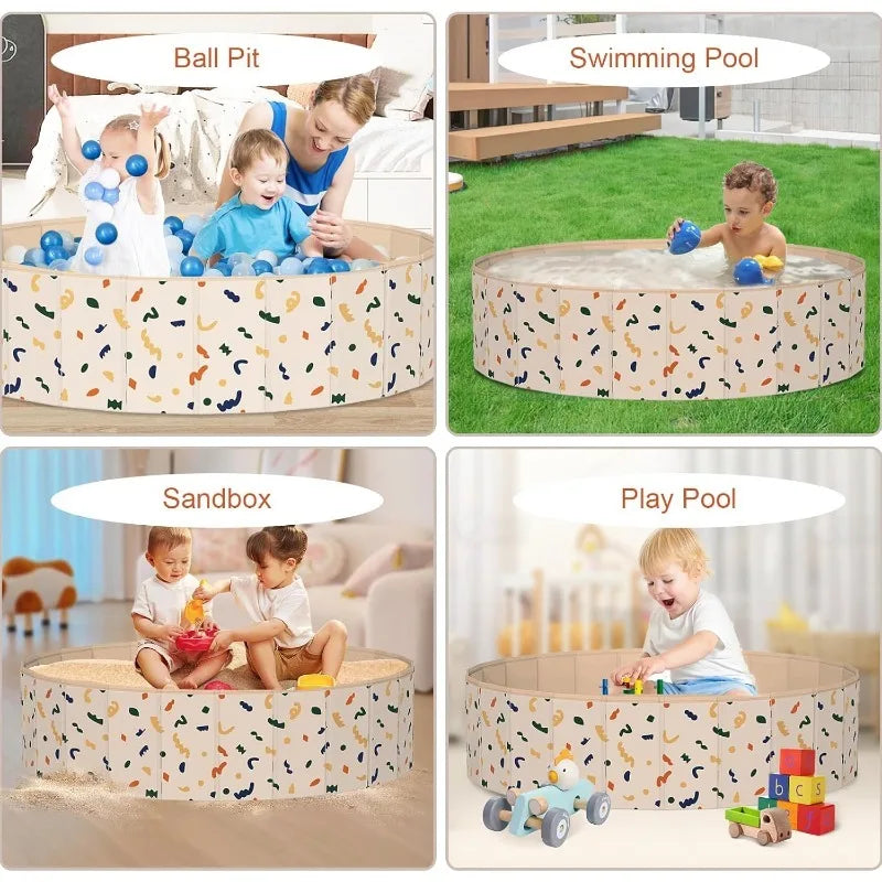 LETVIA Dogs Swimming Pool Hard Plastic Collapsible Pool Dog Bathing Tub Portable Kid Pool Indoor Outdoor Game Pet Bathing Tub