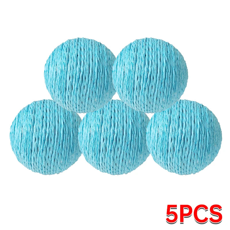 10CM Interactive Sisal Cat Scratching Ball Toy For Kitten Teeth Cleaning Anti Bite Cat Ball Sounding Toy Pet Supplies