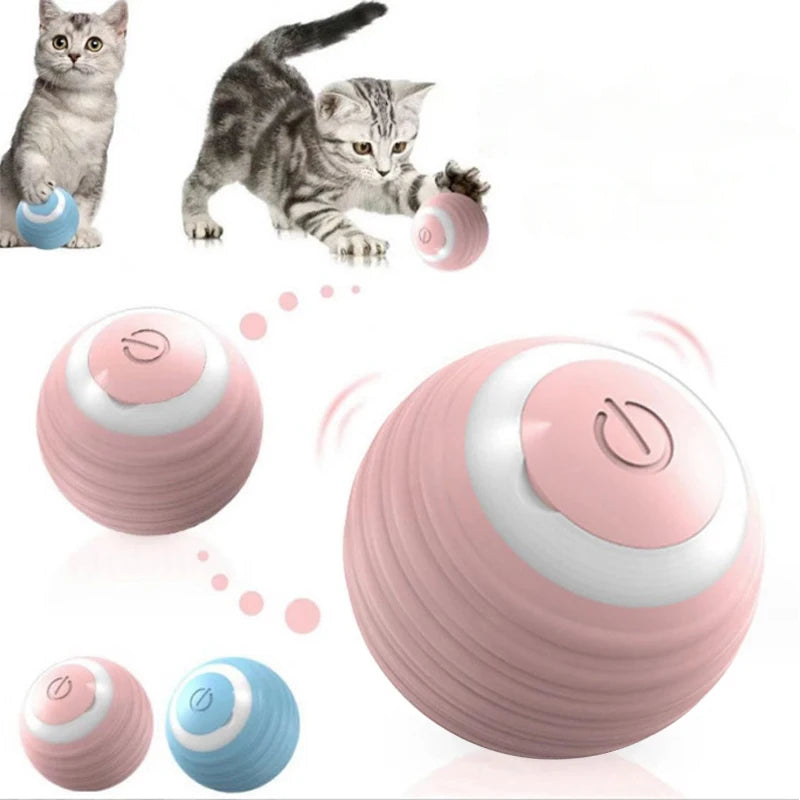 Pet Cat's Supplies Spin Ball Things for Cats Toys Electric Interactive USB Charging Cat and Dog Accessories Cat Ball Toy