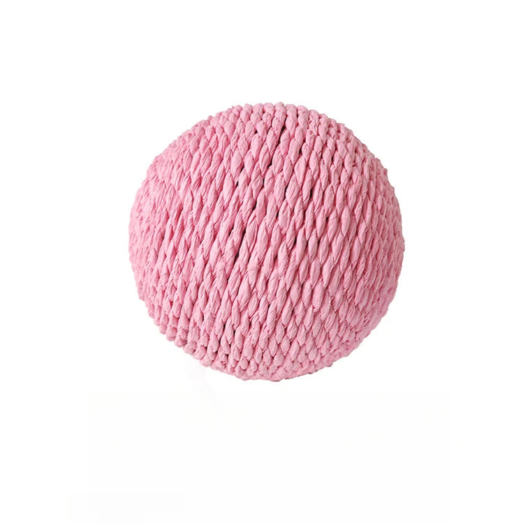 10CM Interactive Sisal Cat Scratching Ball Toy For Kitten Teeth Cleaning Anti Bite Cat Ball Sounding Toy Pet Supplies