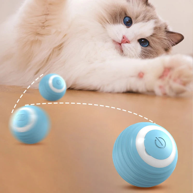 Pet Cat's Supplies Spin Ball Things for Cats Toys Electric Interactive USB Charging Cat and Dog Accessories Cat Ball Toy