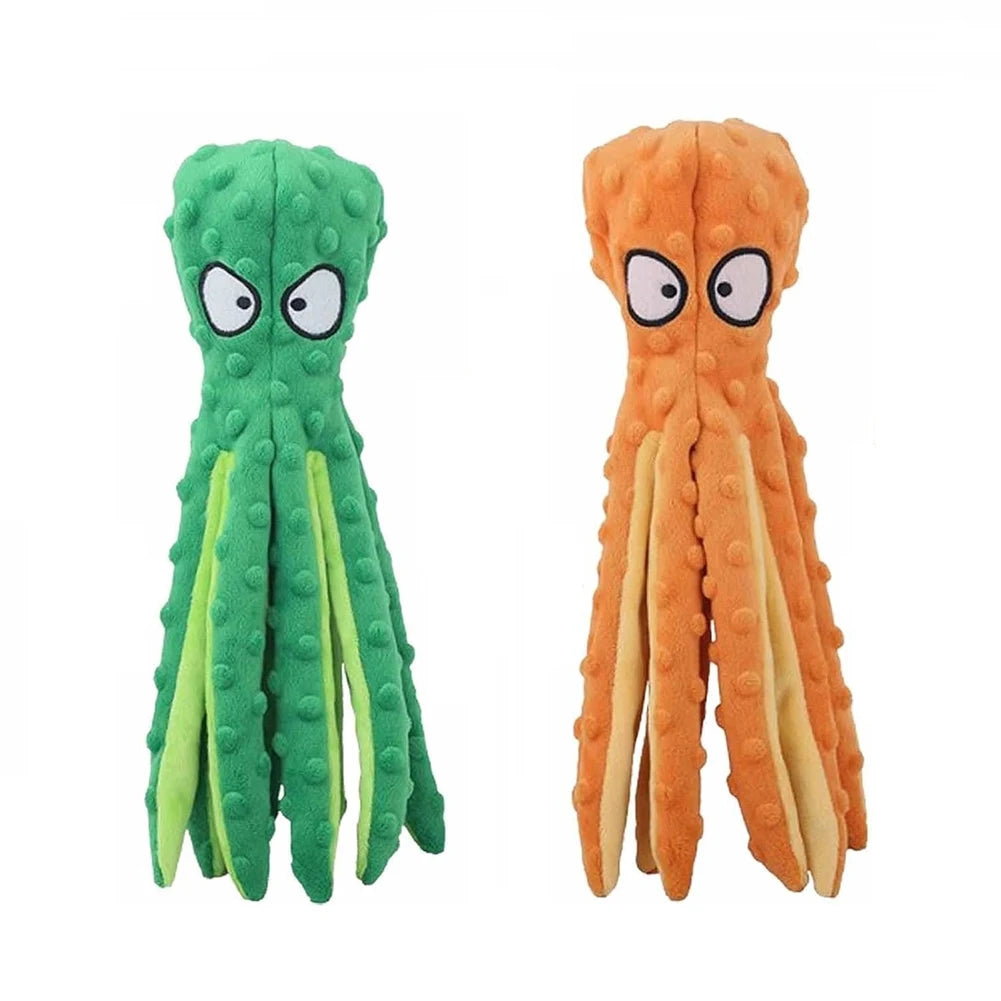 Octopus Dog Toy Pet Interactive Chew Toy Octopus Shell Voice Toy No Stuffing Bite Resist Dog Toy Pet Supplies