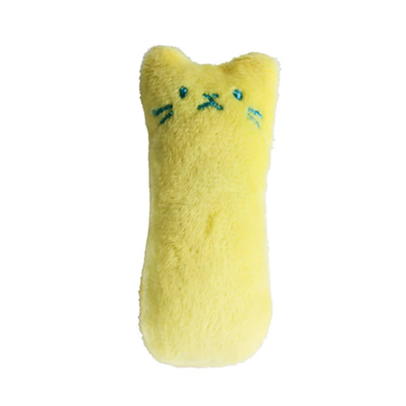 Teeth Grinding Catnip Toys Funny Interactive Plush Cat Toy Pet Kitten Chewing Vocal Toy Claws Thumb Bite Cat mint For Cats