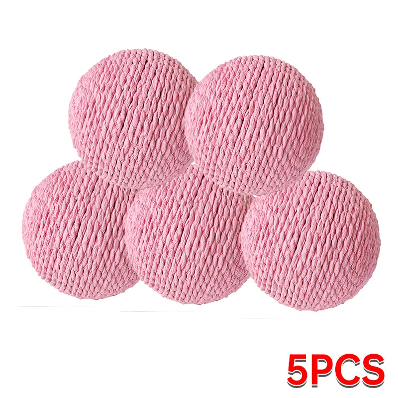 10CM Interactive Sisal Cat Scratching Ball Toy For Kitten Teeth Cleaning Anti Bite Cat Ball Sounding Toy Pet Supplies