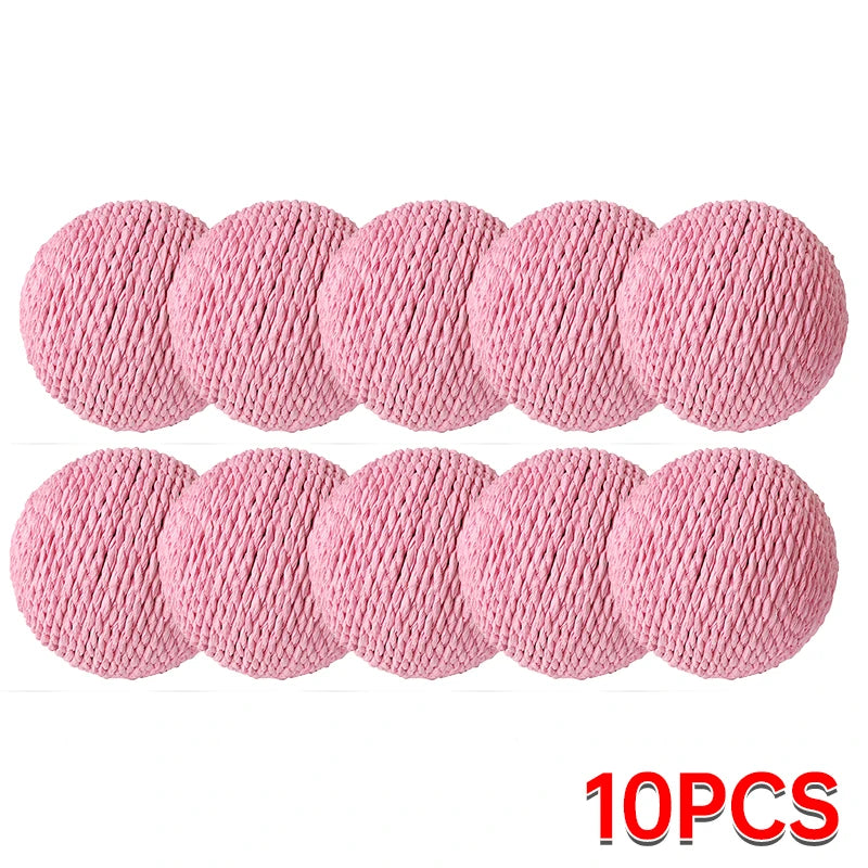 10CM Interactive Sisal Cat Scratching Ball Toy For Kitten Teeth Cleaning Anti Bite Cat Ball Sounding Toy Pet Supplies