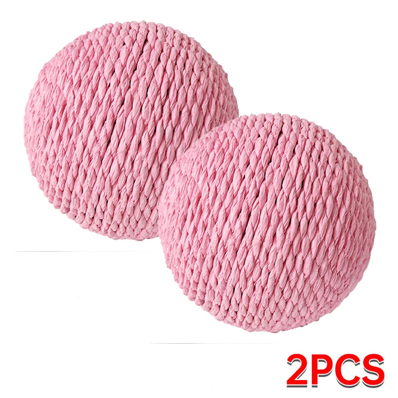 10CM Interactive Sisal Cat Scratching Ball Toy For Kitten Teeth Cleaning Anti Bite Cat Ball Sounding Toy Pet Supplies