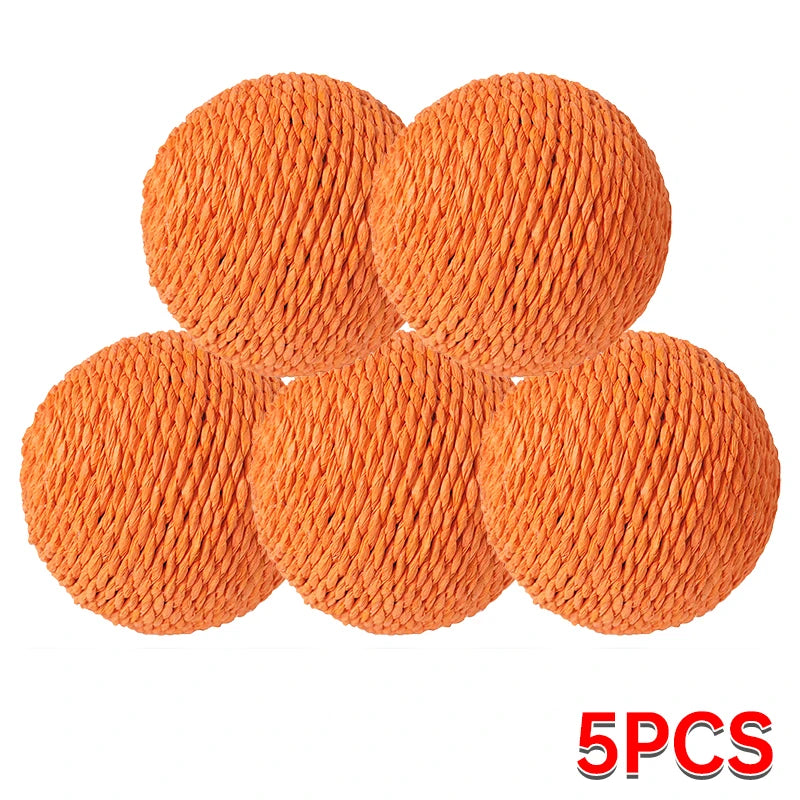 10CM Interactive Sisal Cat Scratching Ball Toy For Kitten Teeth Cleaning Anti Bite Cat Ball Sounding Toy Pet Supplies