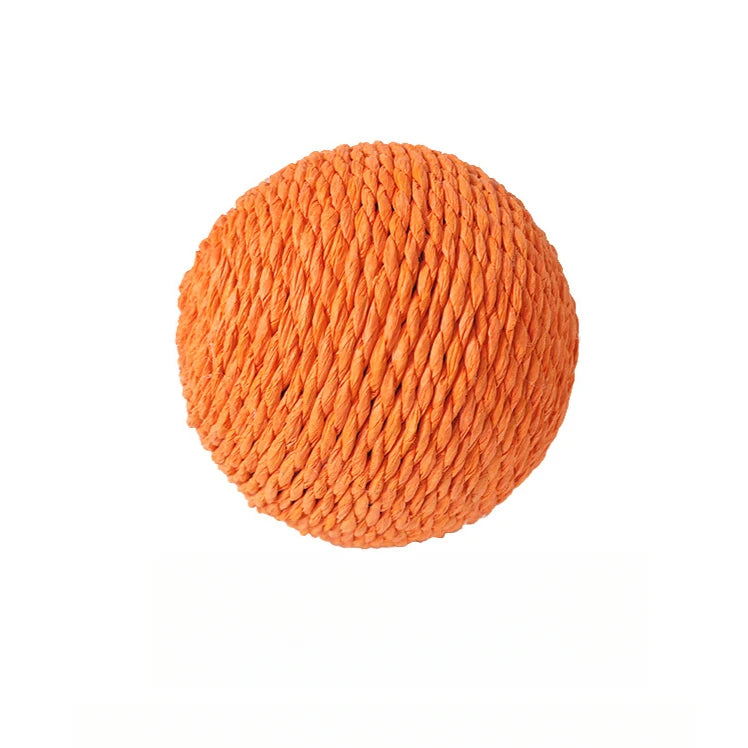 10CM Interactive Sisal Cat Scratching Ball Toy For Kitten Teeth Cleaning Anti Bite Cat Ball Sounding Toy Pet Supplies