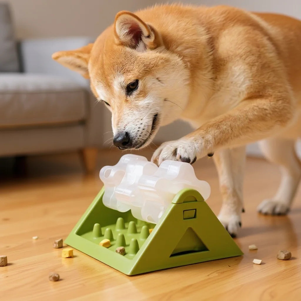 Interactive Dog Food Dispenser Toy - Puzzle Feeder with Leak-Proof Design, Slow-Feeding Design & Durable PP Material for Dogs